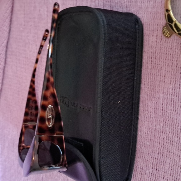 Johnathan Paul brown marble frame sunglasses - Picture 3 of 6